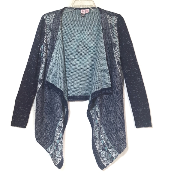 Waterfall Cardigan Midwestern Print Sweater - Picture 3 of 4